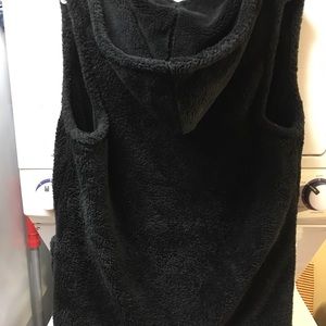 Fleece hoodie vest